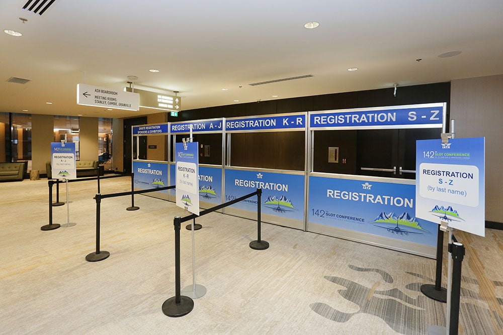 IATA 2018 Convention — LEVY show build, photo 01.