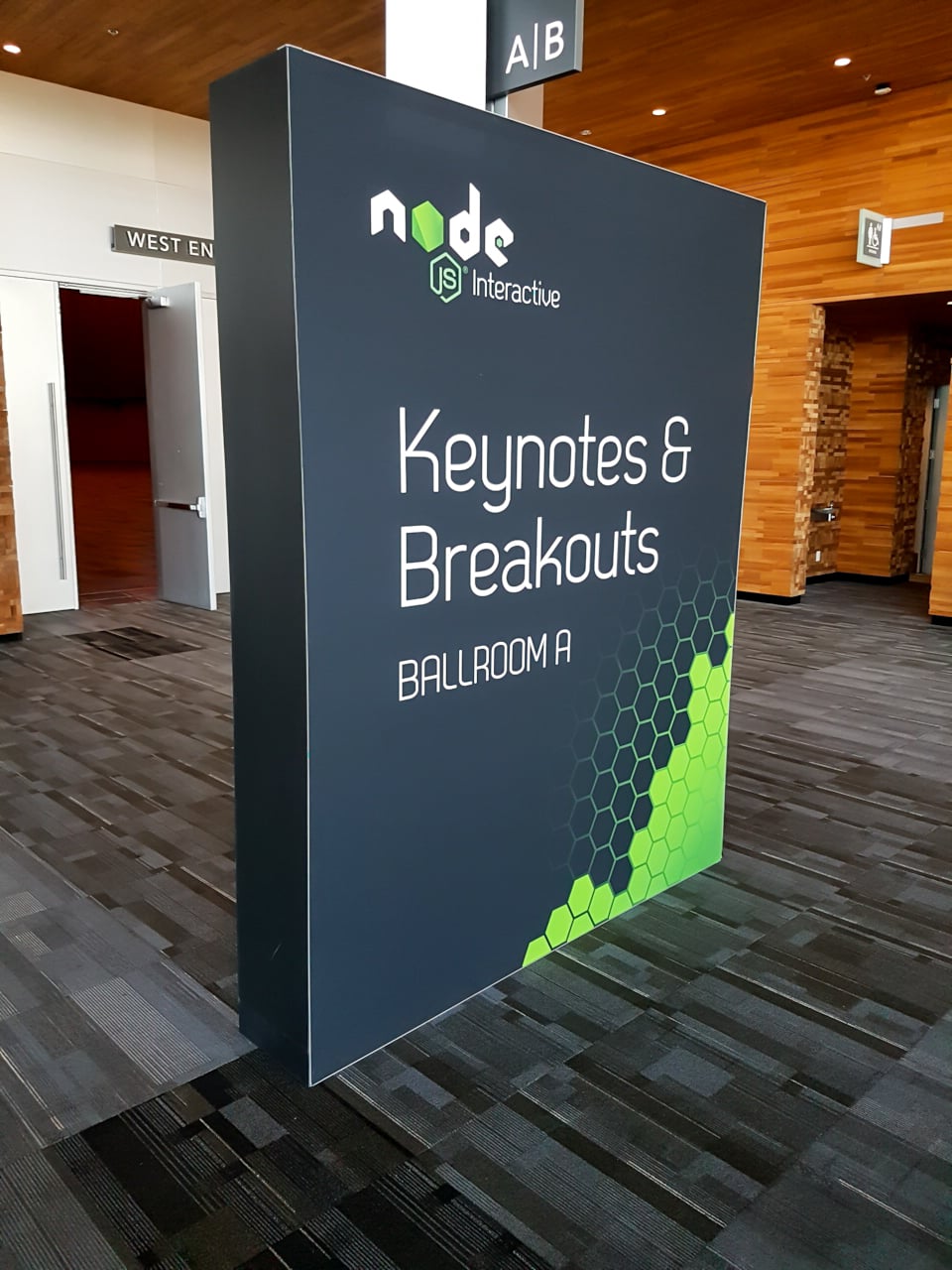 Node.js Interactive — LEVY show build, photo 01.
