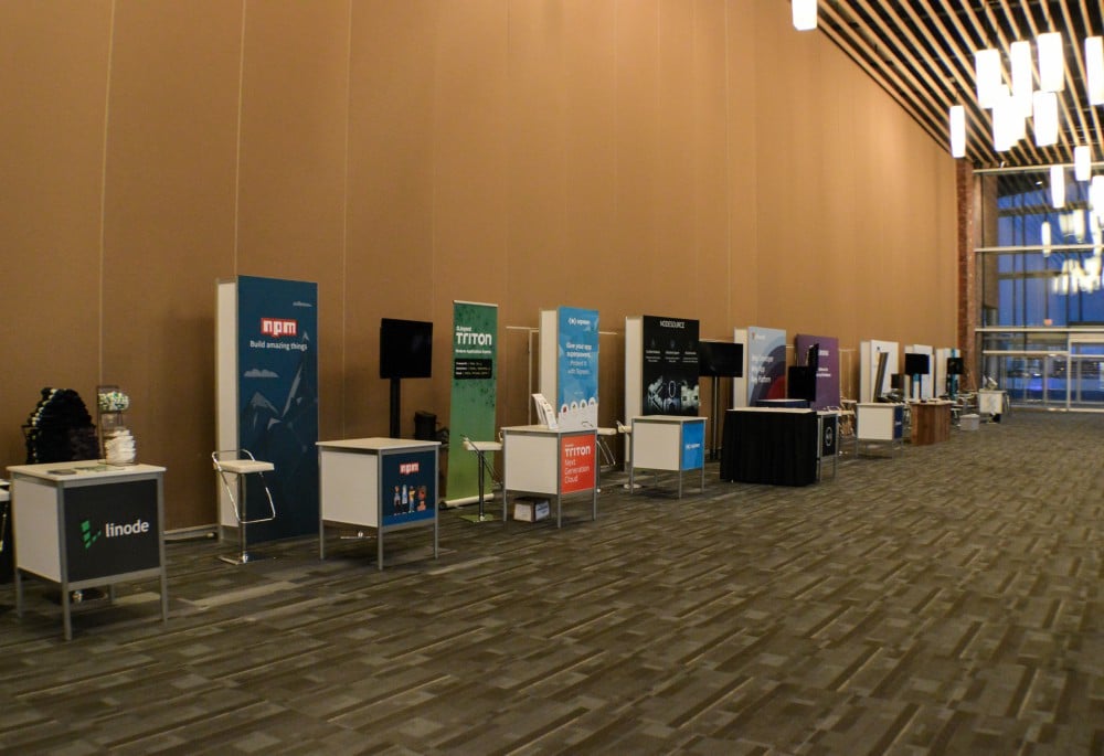Node.js Interactive — LEVY show build, photo 02.